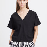 Blusa B.YOUNG Falakka Cuello Pico Black