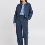 B.YOUNG Kanilla Mid Blue Denim Jacket