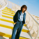 B.YOUNG Kanilla Mid Blue Denim Jacket