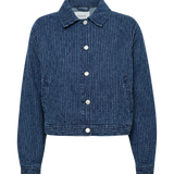 B.YOUNG Kanilla Mid Blue Denim Jacket