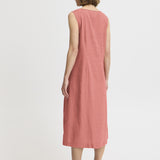 B.YOUNG Falakka Button Hellmahagonikleid