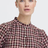 Blusa B.YOUNG Iflana Check Port Royale