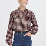 Blusa B.YOUNG Iflana Check Port Royale