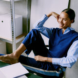 Chaleco B.YOUNG Manina Medieval Blue