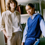 Chaleco B.YOUNG Manina Medieval Blue