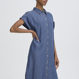 Vestido B.YOUNG Kosmo Mid Blue Denim