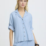 Camisa B.YOUNG Kosmo Turn Up Light Blue Denim