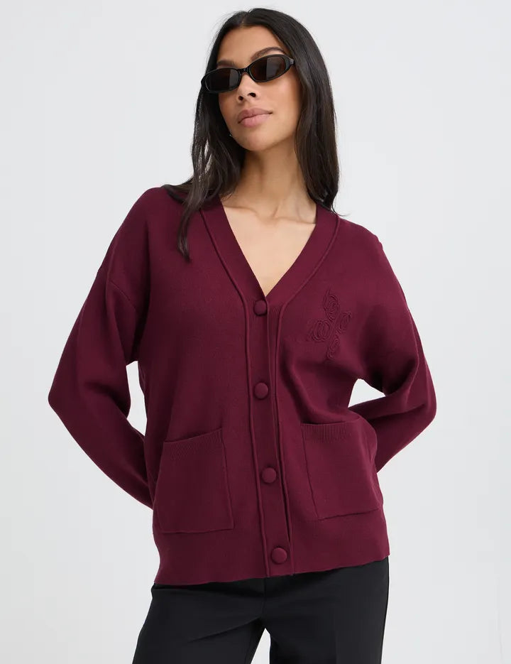 Cardigan B.YOUNG Byotari Fig Brown