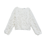 Blusa SALSA JEANS Volantes Light Pearl