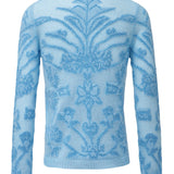 SALSA JEANS Fine Wool Sweater Light Blue