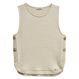 Top SALSA JEANS Lurex Light Beige