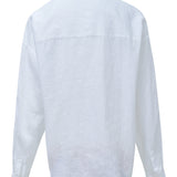Blusa SALSA Oversize de Lino Blanca
