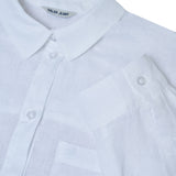 Blusa SALSA Oversize de Lino Blanca