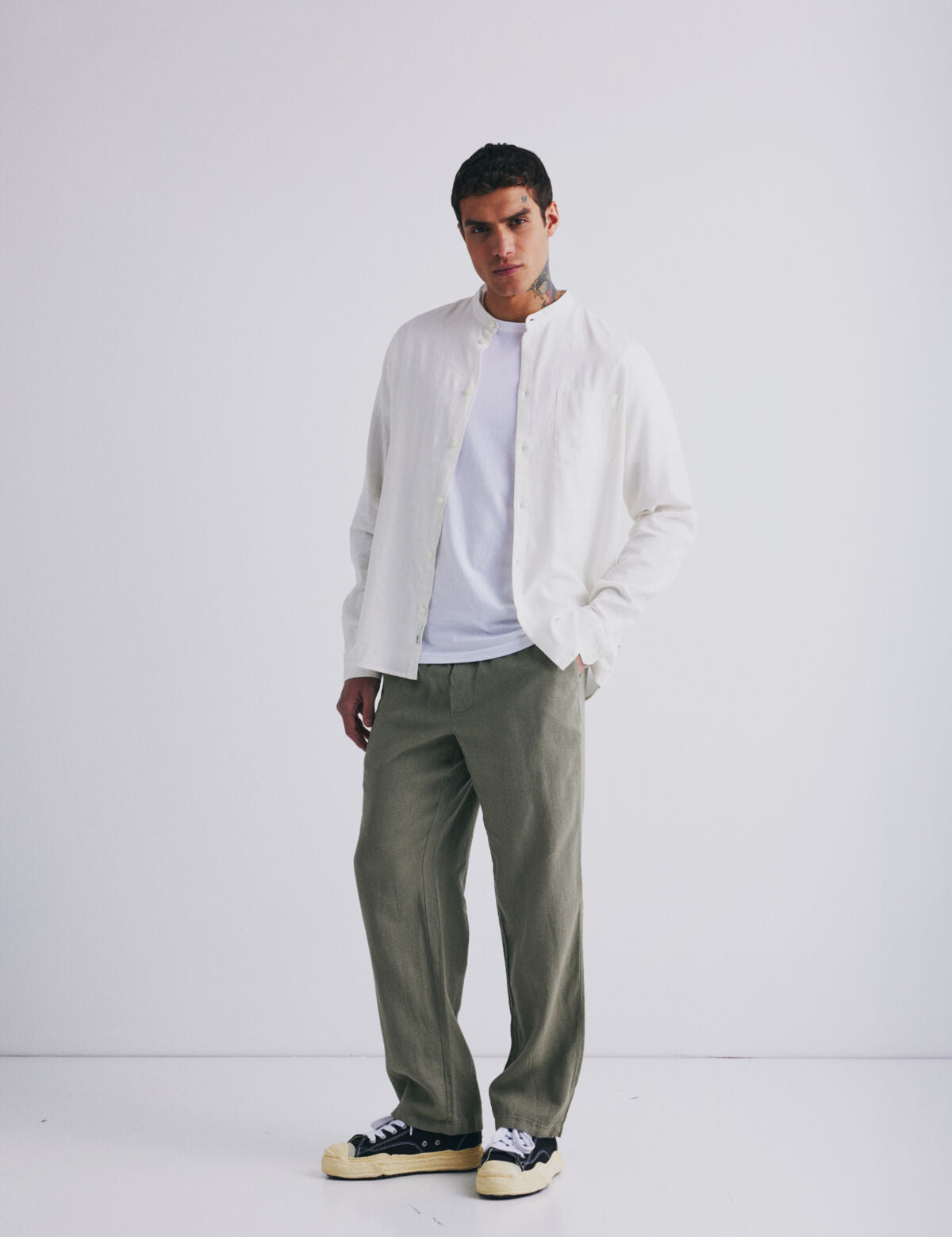 Pantalones !SOLID Alann Vetiver