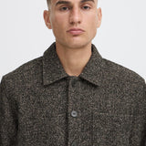 Sobrecamisa !SOLID Simeon Black Melange / Brown