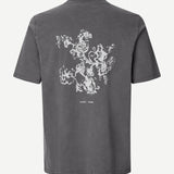 SAMSØE T-Shirt SAMSØE Saphil Washed Black Wallpaper