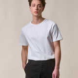 MERZ B SCHWANEN Classic Midweight Circular Knit T-Shirt 215 White