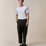 MERZ B SCHWANEN Classic Midweight Circular Knit T-Shirt 215 White