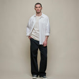 MERZ B SCHWANEN Classic Midweight Circular Knit T-Shirt 215 Natural