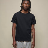 Camiseta MERZ B SCHWANEN Clásica de Peso Medio con Tejido de Punto circular 215 Negra