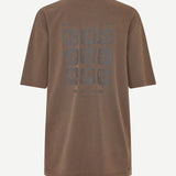 Camiseta SAMSØE SAMSØE Sacohen 15489 Brown Stamp