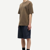 Camiseta SAMSØE SAMSØE Sacohen 15489 Brown Stamp