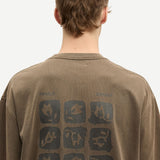 Camiseta SAMSØE SAMSØE Sacohen 15489 Brown Stamp
