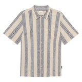 Camisa DEDICATED Brantevik Floral Stripe Blue
