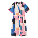Vestido DEDICATED Kallvik Abstract Block Multi Color