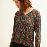 Camiseta XANTIK Abetura Espalda Navy Autumn