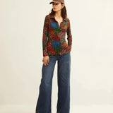 XANTIK Hot Ditsy Print Shirt