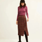 Falda XANTIK Midi Hot Ditsy Print