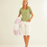 Camiseta XANTIK Easy Green&White