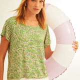 Camiseta XANTIK Easy Green&White