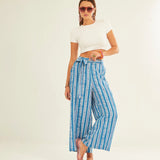 Pantalón XANTIK Lazo Cintura Marine