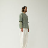 Camiseta NEW AMSTERDAM SURF ASSOCIATION Double Layer Longsleeve Sea Grass