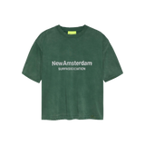 Camiseta NEW AMSTERDAM SURF ASSOCIATION Worked Logo Forest Green