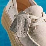 Zapatos CLARKS Torhill Boat Cream Nubuck