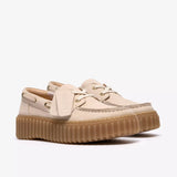 Zapatos CLARKS Torhill Boat Cream Nubuck