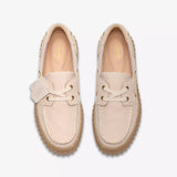 Zapatos CLARKS Torhill Boat Cream Nubuck