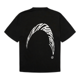 Camiseta WOODBIRD WBBaine Warp Acid Washed Black
