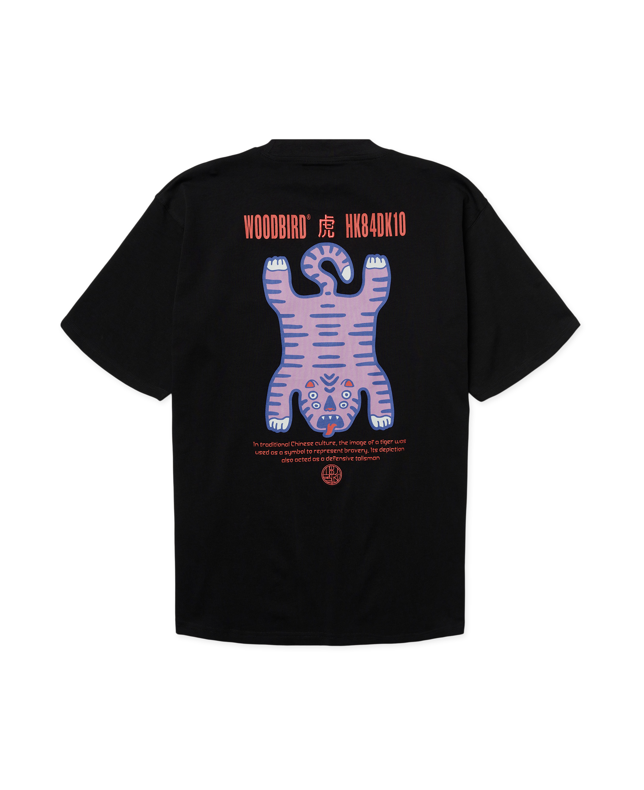 Camiseta Woodbird WBBaine Tiger Black - flat