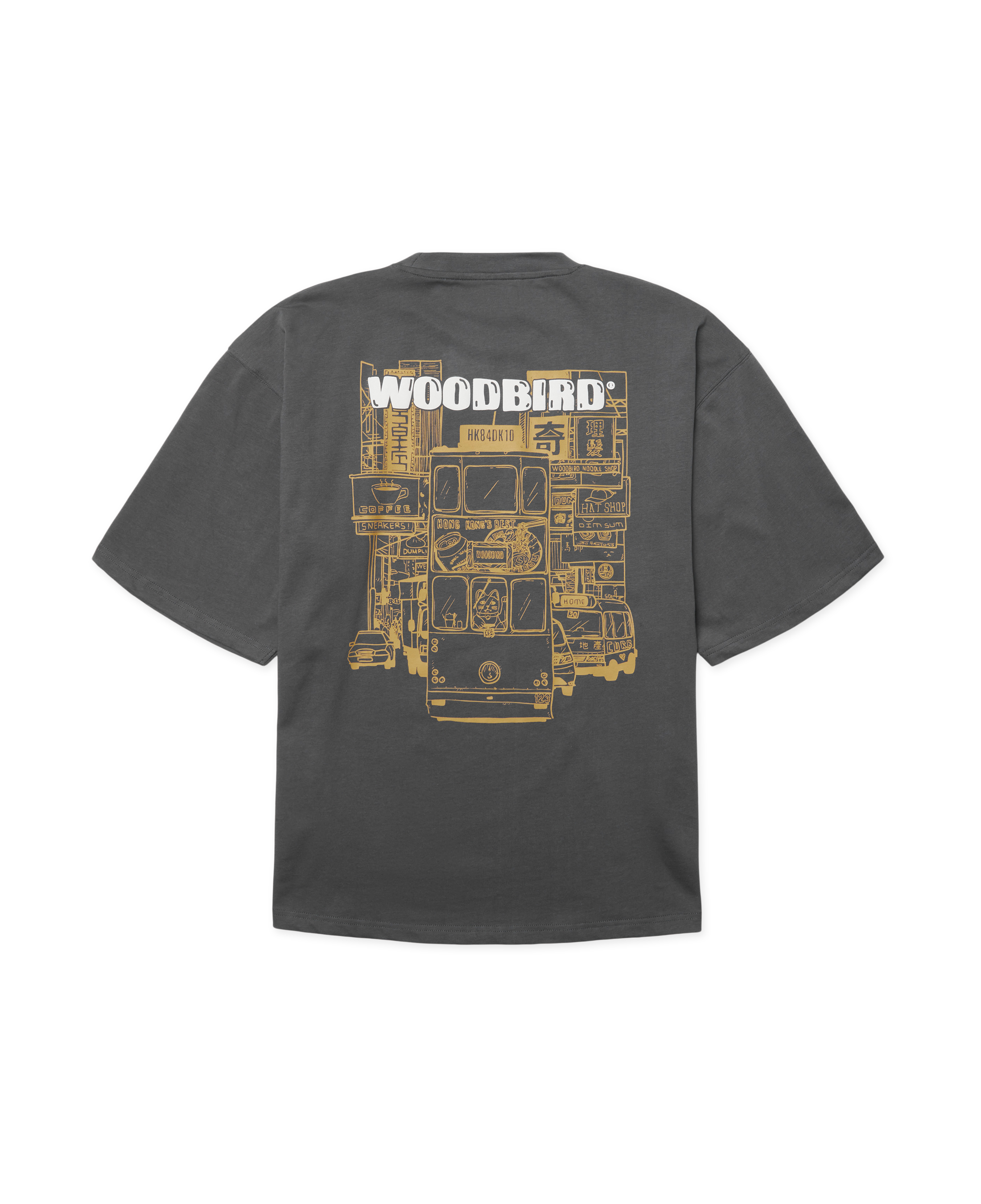 Camiseta Woodbird WBBeam Tram Slate Blue - flat