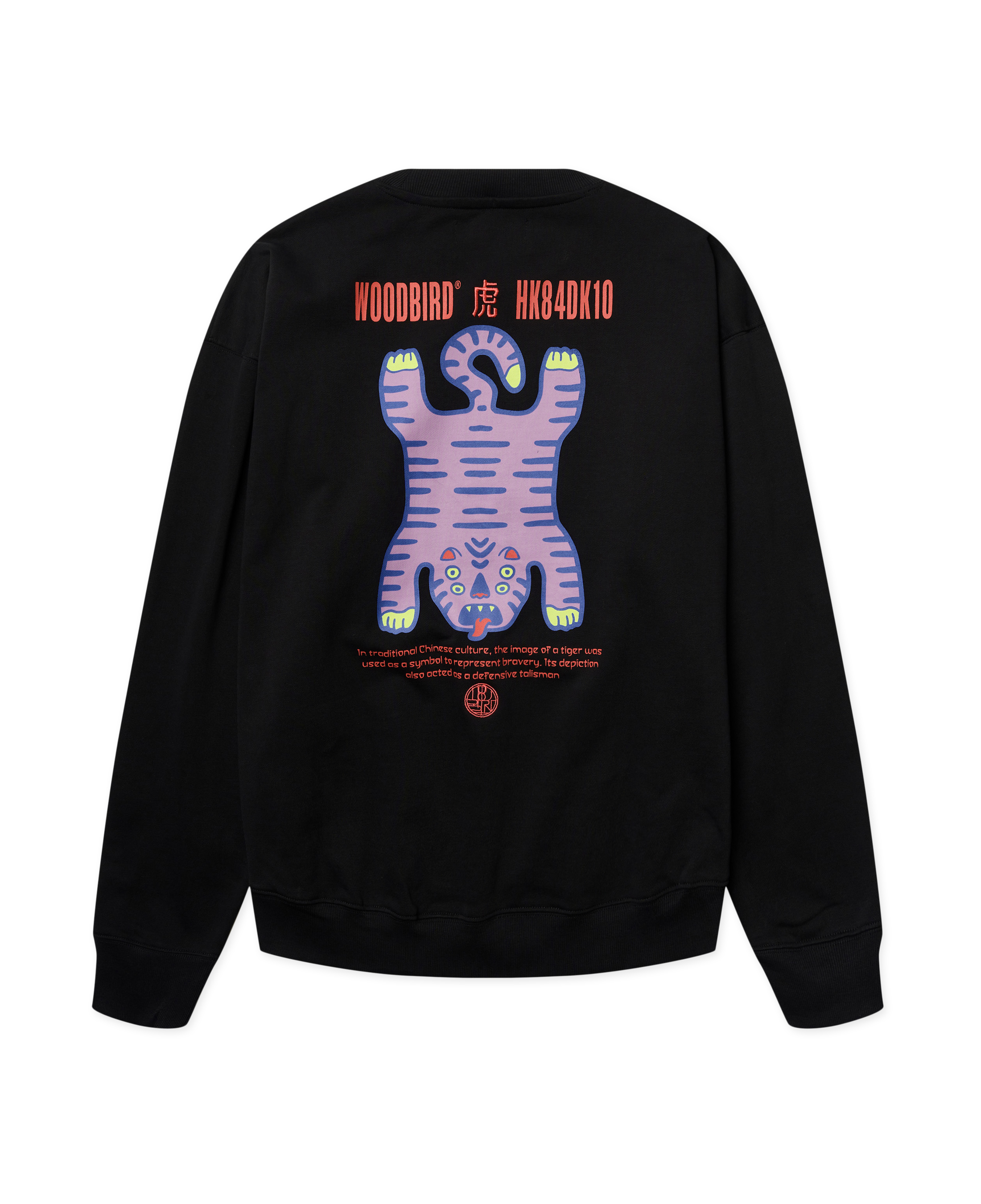 Sudadera Woodbird WBDuke Tiger Black - flat