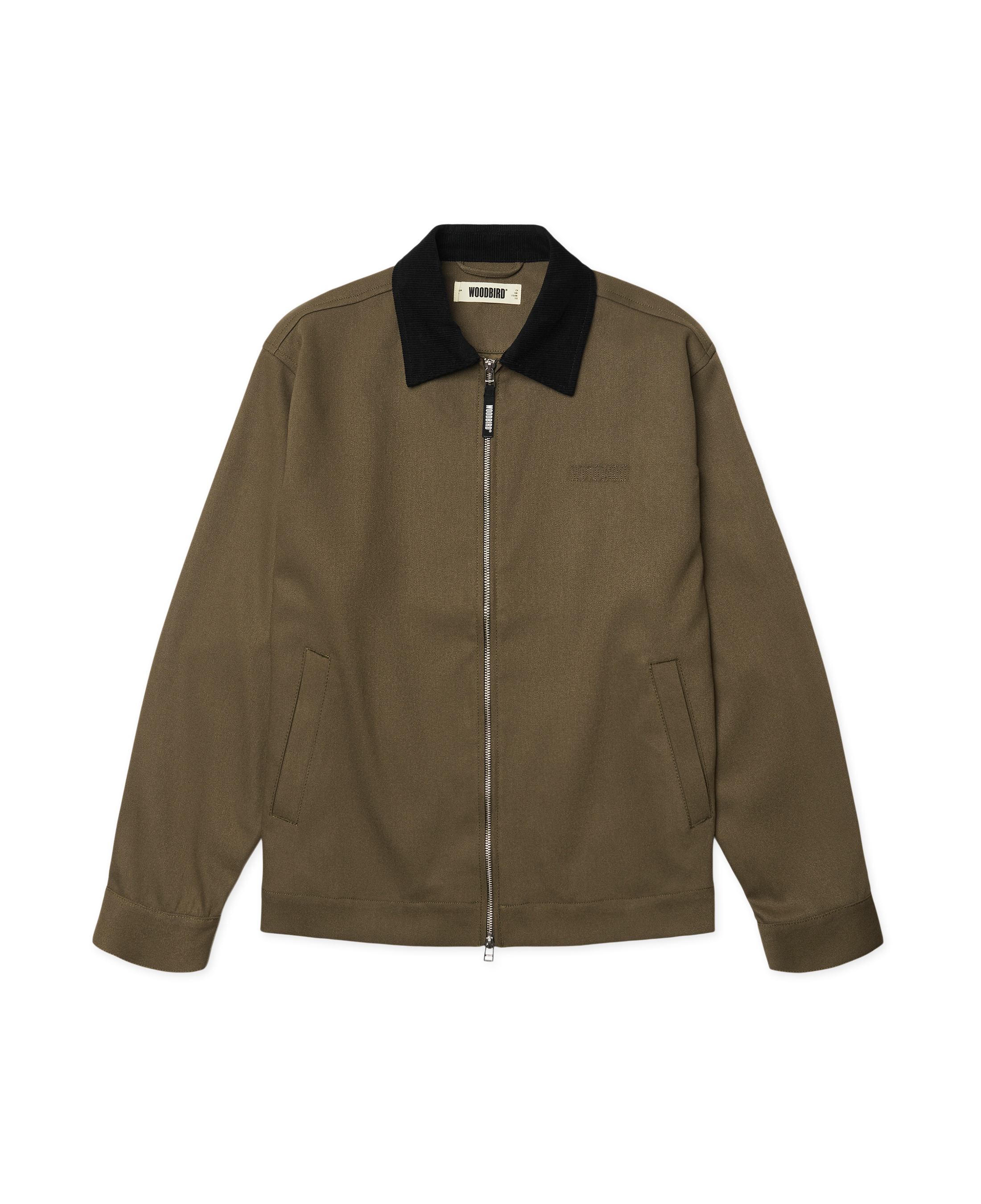 Chaqueta Woodbird WBPon Nickle Work Dark Olive - flat