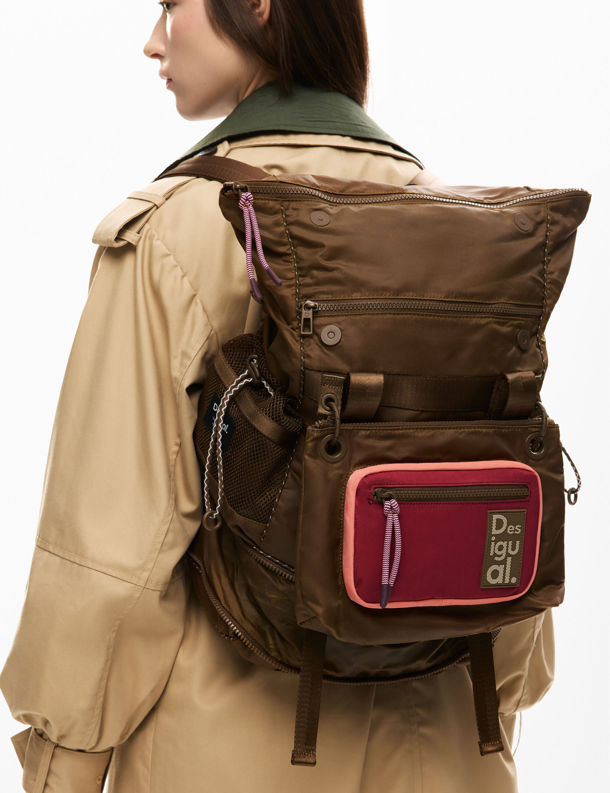 Mochila DESIGUAL Voyager Multiposición Marrón