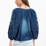 Blusa DESIGUAL Chambre Bordados Farol