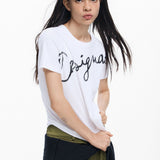 Camiseta DESIGUAL Logo Punto Blanco