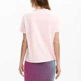 Camiseta DESIGUAL Varsovia Logo Rosa