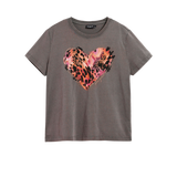 Camiseta DESIGUAL Corazón Tigre Gris